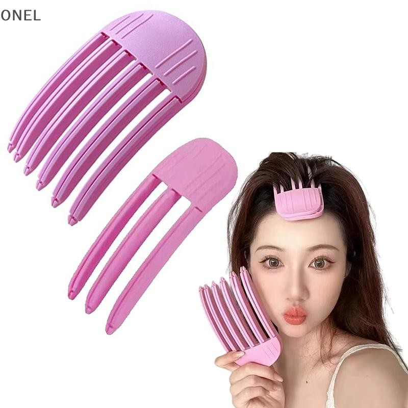 Onel 2 ชิ้นคลิปผมปุย Root Top Artifact ระเบิดไม่มีรอยต่อ 3 / 6 ฟันผมจัดแต่งทรงผม Headwear เครื่องมือ