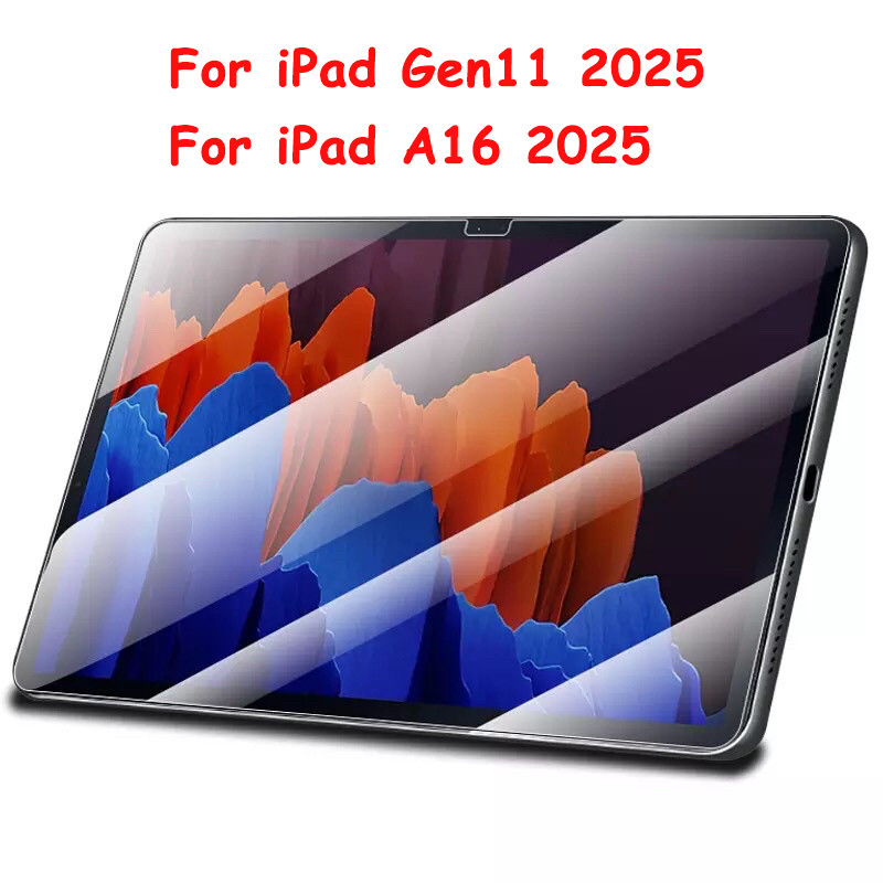 ฟิล์มกระจกใช้สำหรับ iPad รุ่นล่าสุด มีทุกรุ่น Gen11 Air7 A16 Air16 Gen7 Gen8 Gen8 Gen9 Gen10 Air6 11 2025 Pro Mini 005