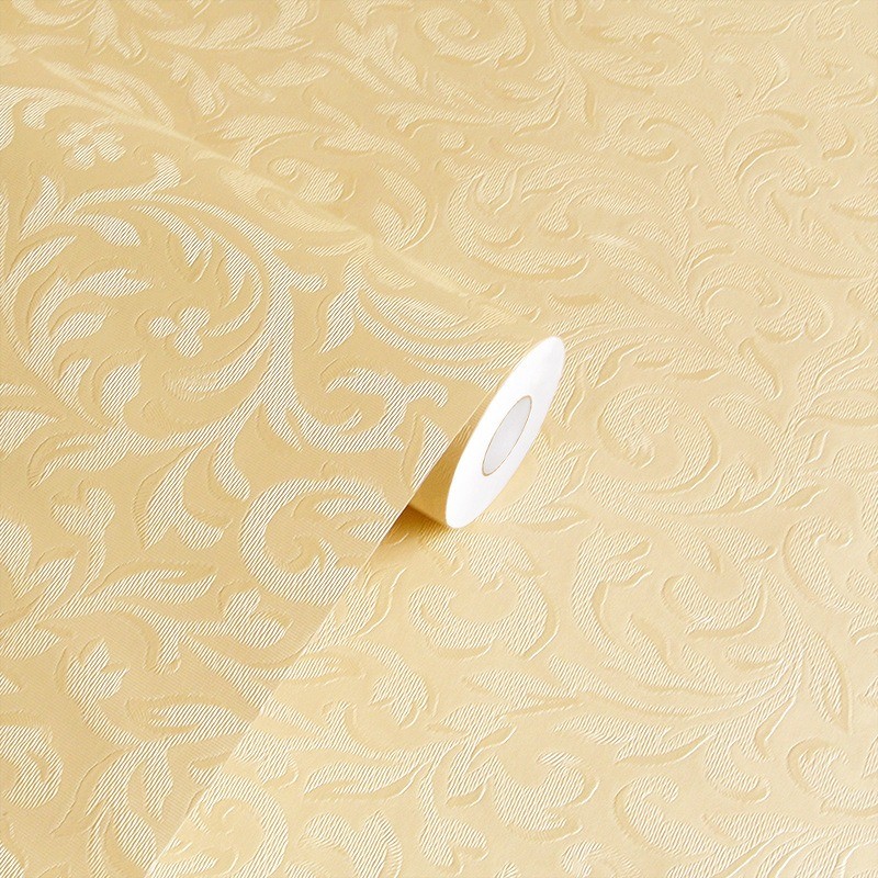 [ไม่โค้งบรรจุภัณฑ์] 1เมตร/3เมตร/5เมตรวอลล์เปเปอร์กาวในตัวสไตล์ยุโรปดอกไม้รูปลอกผนังกันน้ําพื้นหลังปรับปรุงสติ๊กเกอร์ติดผนัง - รูปที่ 5