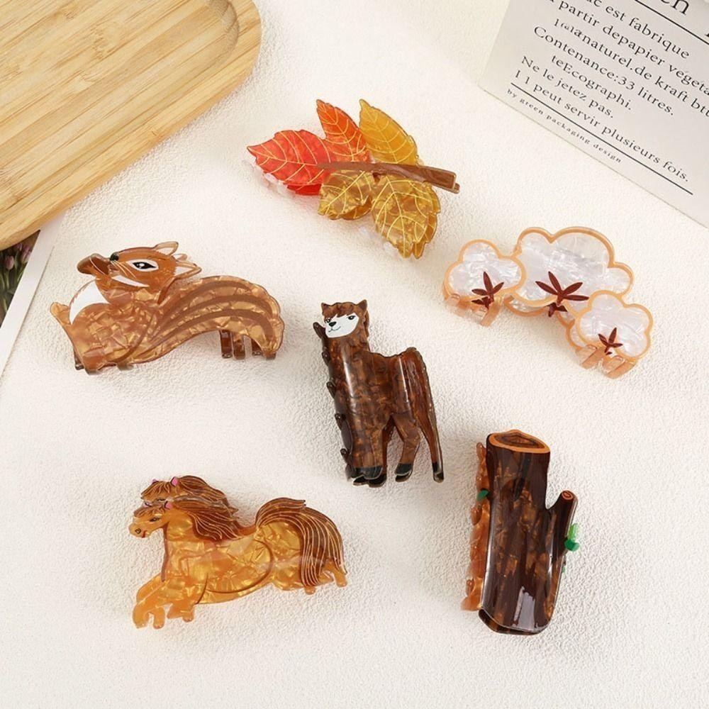 FREEWOODIE คลิปฉลาม, อะคริลิคกรงเล็บผมขนาดใหญ่, การ์ตูนสัตว์ Headwear ทุกวัน - รูปที่ 5