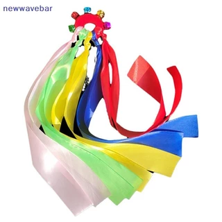 {}newwave} 1 ชิ้นริบบิ้นข้อมือเด็กทีมกีฬา Pompom เชียร์ลีดเดอร์ Big Match Pom Club Dance Props สร้อยข้อมือยืดหยุ่นเชือกยืดหยุ่น {TH}