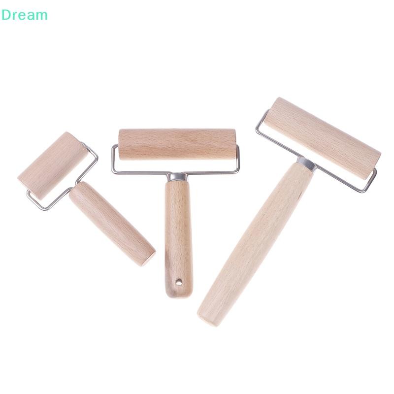 <Dream> 1Pcขนาดเล็กCrolling Pin Tรูปร่างแป้งไม้คู่มือลูกกลิ้งพิซซ่าBaker Rollerครัวเบเกอรี่Call Nuts Crackersเครื่องครัวลดราคา