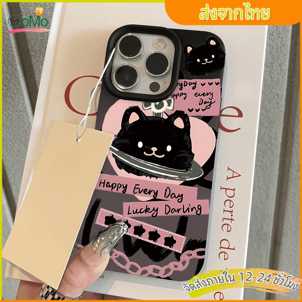 เคสสำหรับไอโฟน13 11 เคสนิ่มสีลูกกวาด เคสมือถือแมวกับหมีน่ารักเรียบง่าย case for iPhone 15 14 12 16 ProMax XS XR 78 Plus ราคา ถูกที่สุด ดีลบีเคเค แกลเลอรีภาพที่ 3