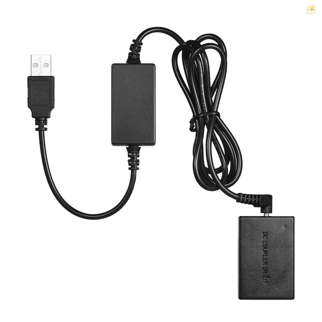 Andoer 5V USB ถึง LP-E17 Dummy แบตเตอรี่ DC Coupler อะแดปเตอร์สําหรับ Canon EOS M3/M5/M6 กล้อง