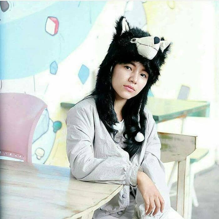 ANIMAL HAT WOLF BLACK WOLF CHARACTER HAT WOLF HAT