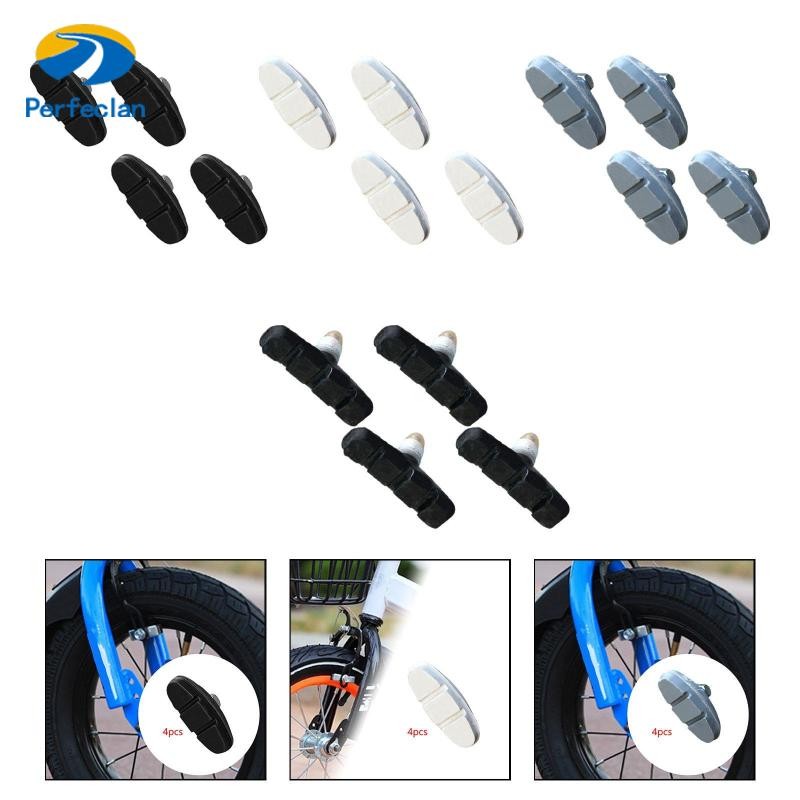สมบูรณ์แบบ4ชิ้นผ้าเบรคเพิ่มปลอดภัยจักรยานเบรกอุปกรณ์เสริมอุปกรณ์ขี่จักรยานมืออาชีพอลูมิเนียมอัลลอยด์จักรยานเบรกอะไ