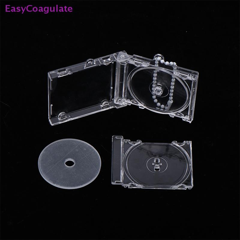 Eas อุปกรณ์ต่อพ่วงที่ระลึกอัลบั้มเปล่า Mini CD กรณีพวงกุญแจ CD Player รูป Key จี้สําหรับ DIY กระเป๋าเป้สะพายหลังแขวนตกแต่ง Ate