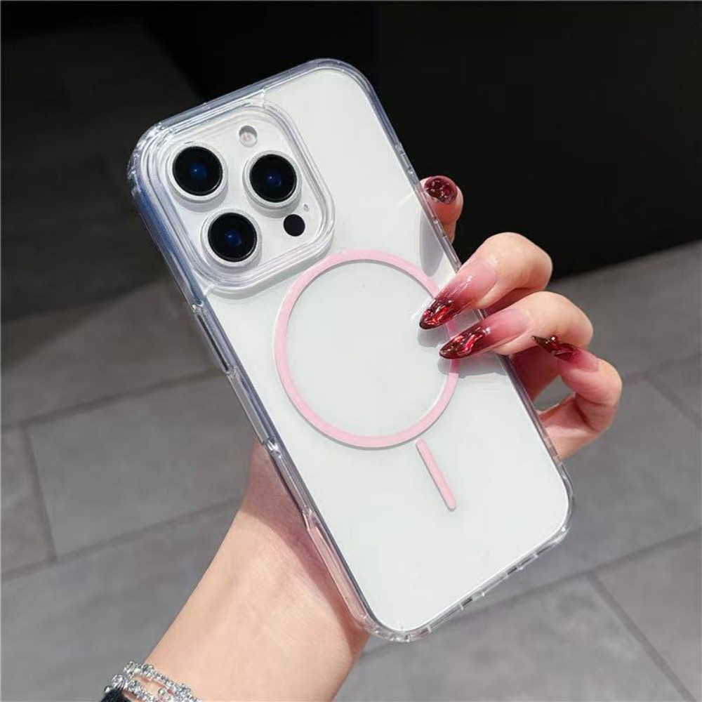 เหมาะสําหรับ iPhone 16 12 13 14 15 11 Pro Max Plus X XS Max XR 7 8 Plus 12mini 13mini PC แม่เหล็กโปร