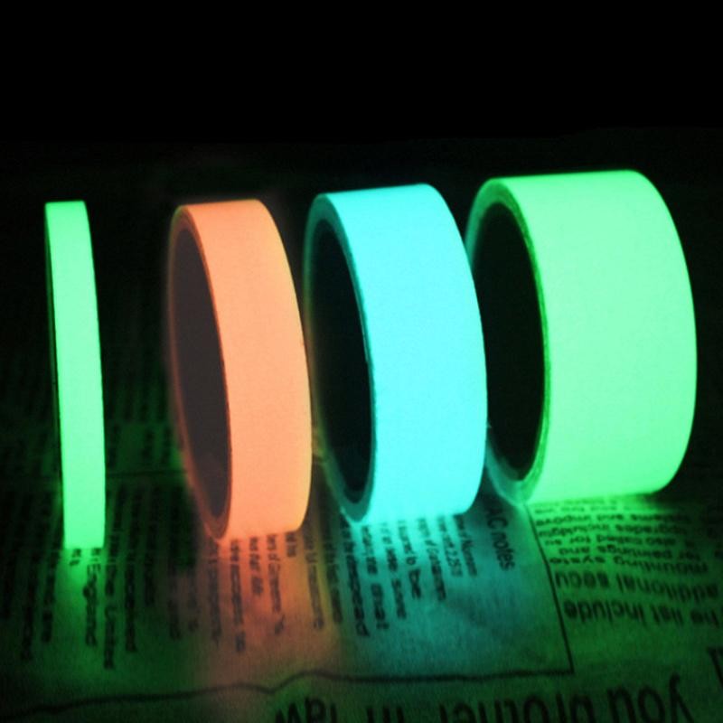TAR 3M Luminous Fluorescent Night Self-กาวเรืองแสงมืดสติกเกอร์เทปความปลอดภัยความปลอดภัยตกแต่งบ้านคําเตือนเทปกาว N