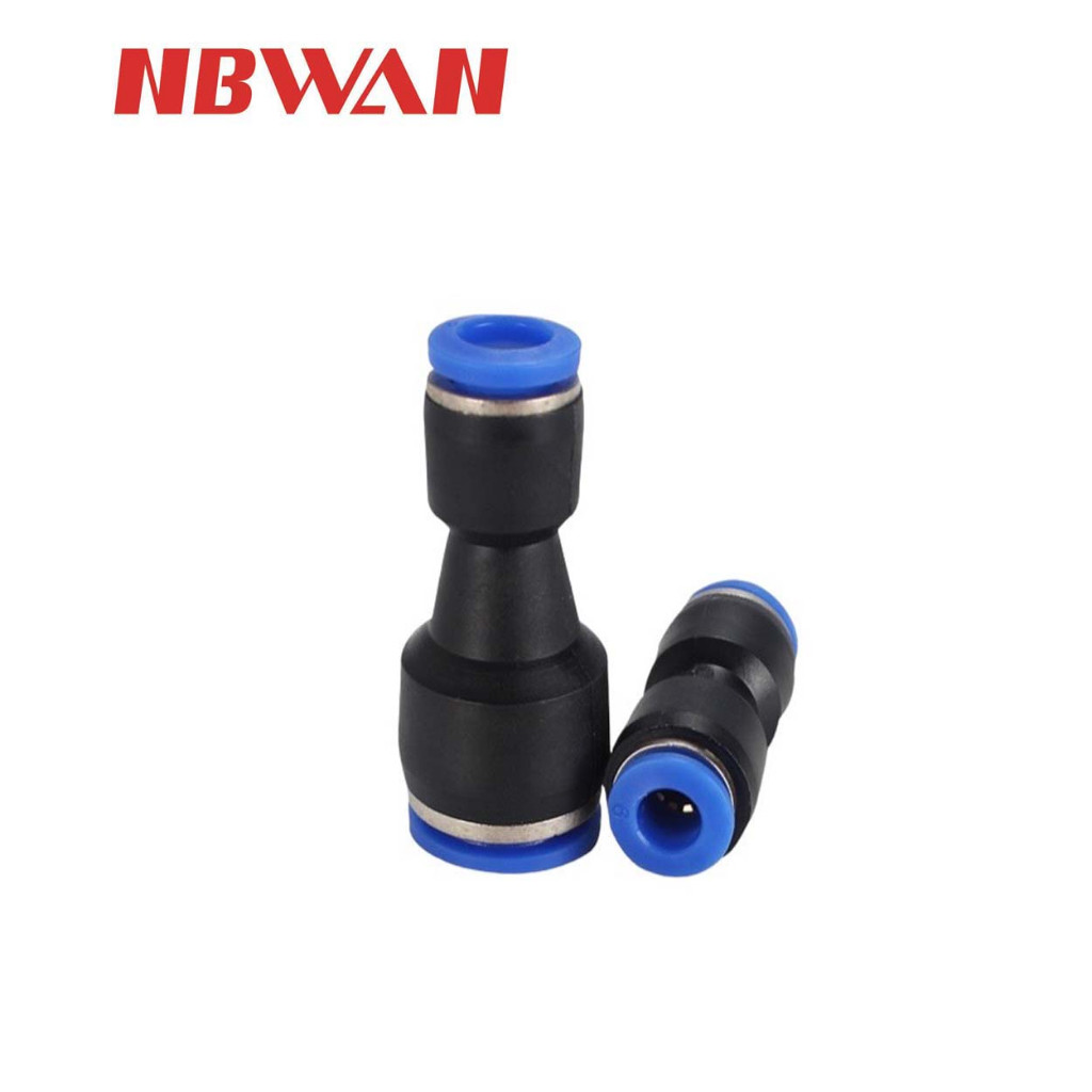 NBWAN ข้อต่อตรง ลดขนาด (เสียบสายลม) AirHose Fitting PG ฟิตติ้งท่ออากาศ