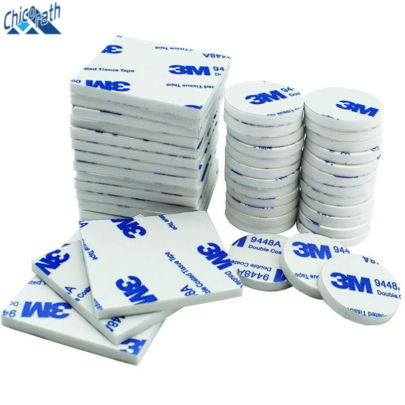 🎐[10PCS] กาว2หน้า 3M วงกลม สี่เหลี่ยม แบบใส ติดแน่น ลอกออกไม่เป็นคราบ Chicorath