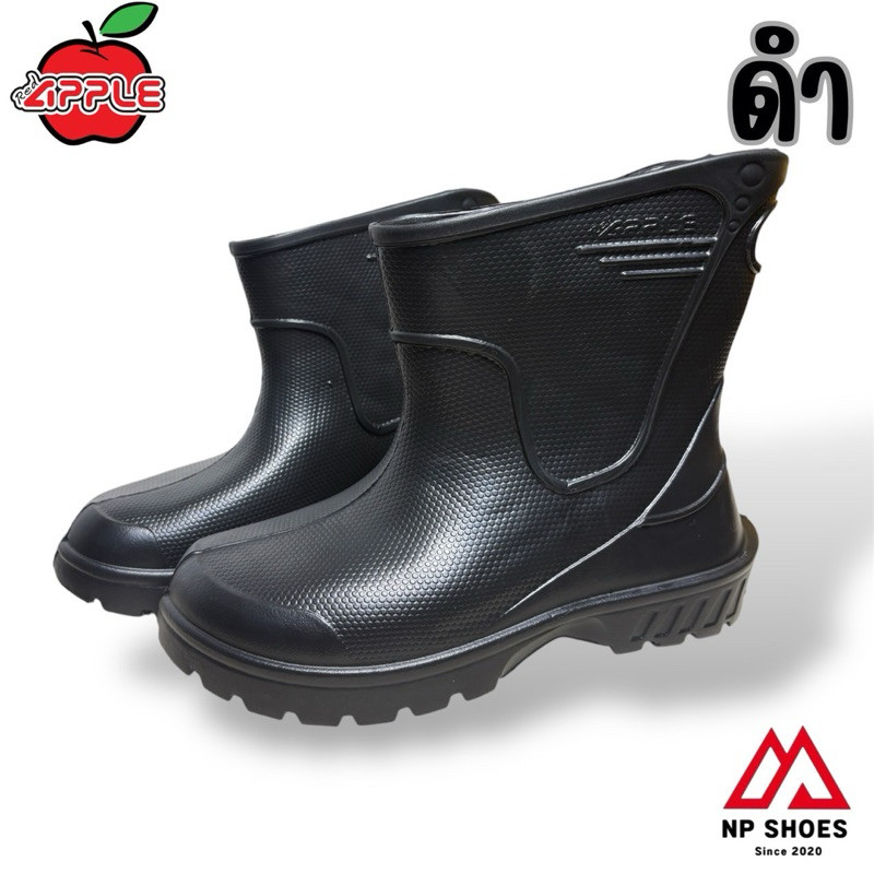 รองเท้าบูทไฟร่อน เบา แบรนด์ Appleรองเท้าบูทข้อสั้นกันน้ำ หลากสี มีหูหิว ถือสบาย สวมใส่ง่ายไซส์9-11.5 - รูปที่ 4
