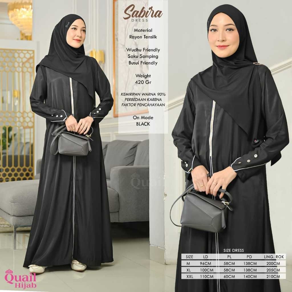 Sabira Dress Original Quail ฮิญาบผู้หญิง Luna.idn