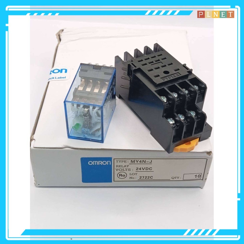 MY4N-J 12VDC 24VDC 24VAC 220VAC ขาเสียบซ็อกเก็ต 14ขา พร้อมส่งในไทย