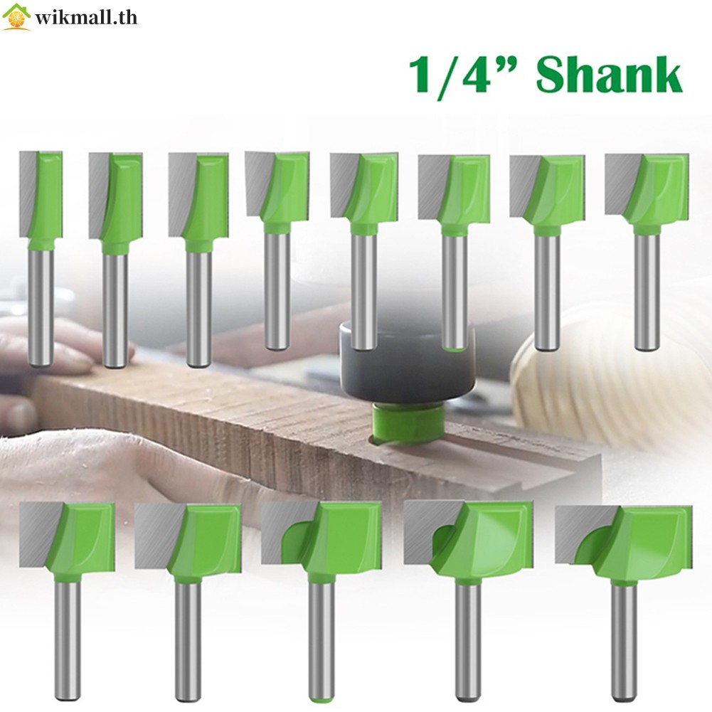 【WIK】Cleaning Bottom Router Bit 6.35 มม.Shank Milling Cutter แกะสลักงานไม้