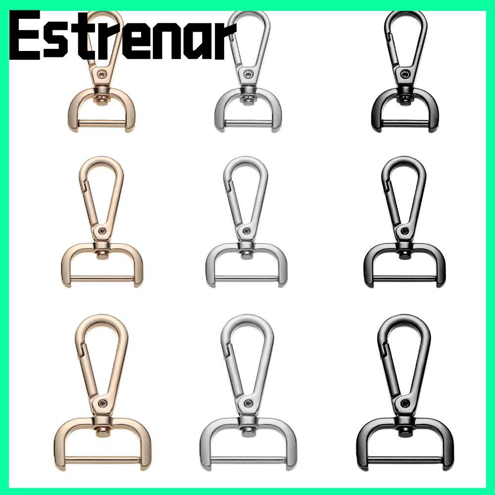 Estrenar สกรูหัวเข็มขัดเข็มขัดฮาร์ดแวร์คอ Carabiner Snap แยกแหวนกระเป๋าอุปกรณ์เสริมชิ้นส่วนตะขอ Snap ที่ถอดออกได้