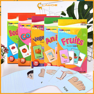 LAKOE flash card เด็ก แฟลชการ์ดเด็ก flashcard บัตรภาพคำศัพท์…