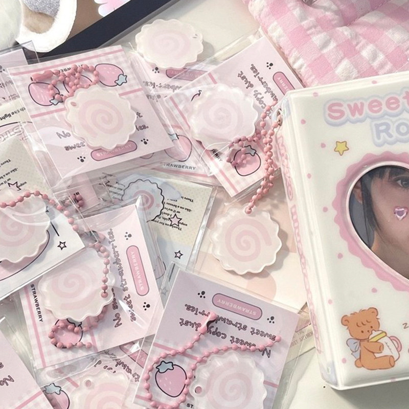 COD❤️สไตล์เกาหลี Ins Kamaboko จี้คู่กระเป๋าจี้ DIY แฮนด์เมดจี้-a.one