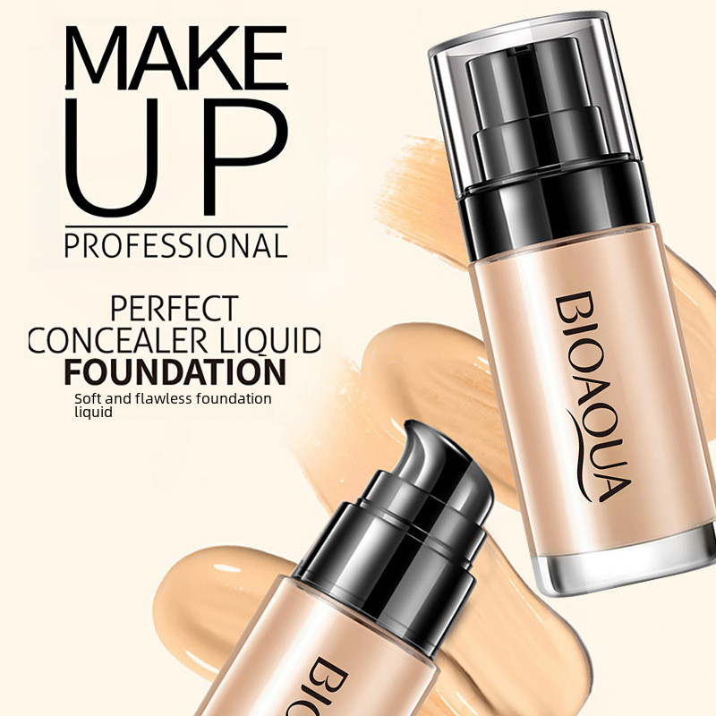 Poquanya Soft Flawless Liquid Foundation Invisible Pore BB Cream Refreshing Repairing Concealer Crea