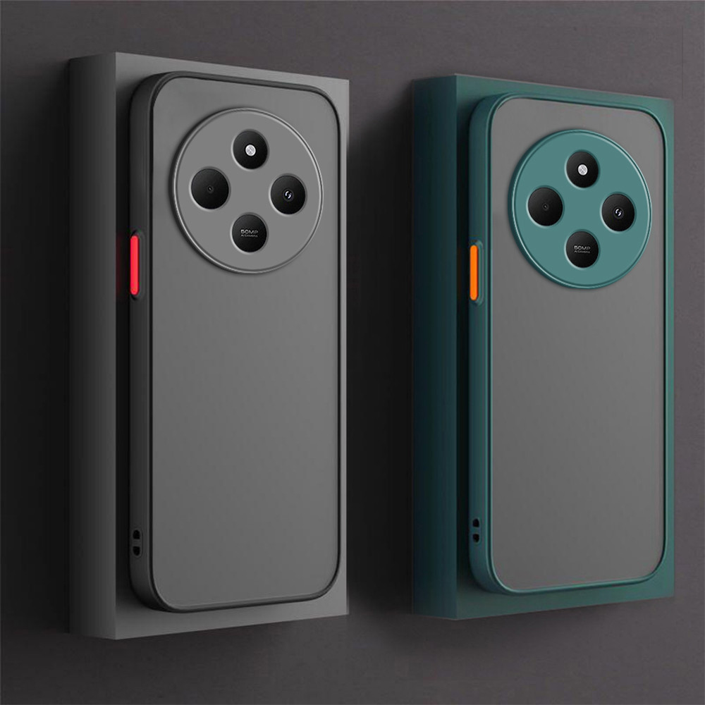 เคสกันกระแทก Redmi 14C เคสขอบสี คลุมกันกล้อง