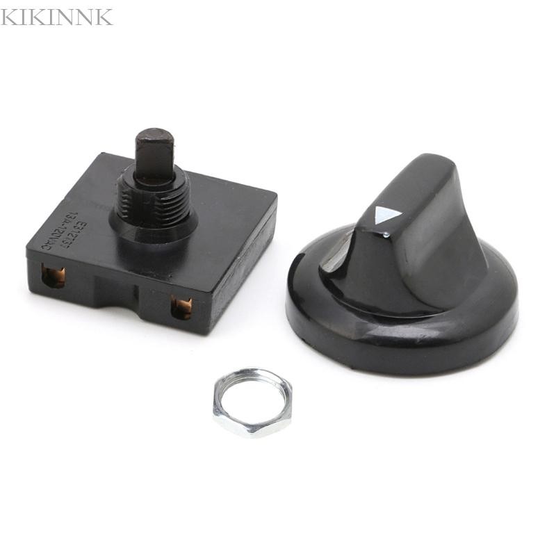Kikin 4-Position 3-Speed Fan Selector สวิตช์แบบหมุนผู้ว่าราชการพร้อมลูกบิด 13AMP 120V-250V