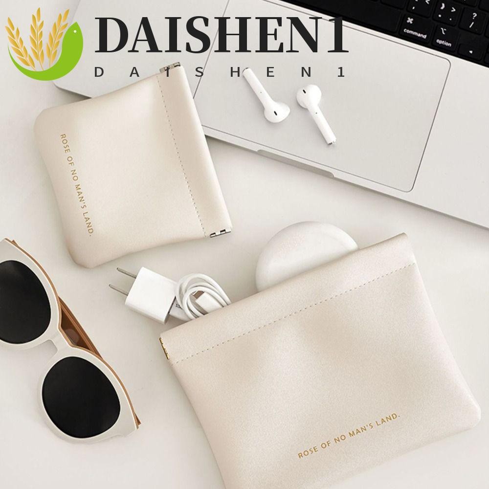 Daishen1 กระเป๋าหนัง PU ขนาดเล็ก กันน้ํา สําหรับใส่เครื่องประดับ ต่างหู สร้อยคอ