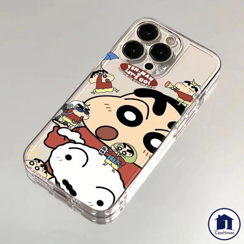 เคสนิ่มใสลายเครยอนชินจังสุดน่ารัก เข้ากันได้กับ Samsung A55 A06 A15 A05 A03s A54 A23 A05s A34 A32 A24 A02s A12 A14 A53