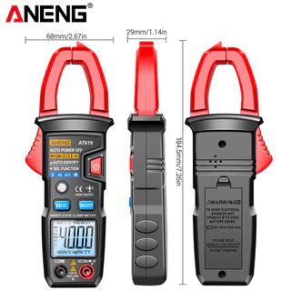 Aneng At619 Clamp Meter Ac Current Voice Broadcast Multimeter Ammeter Voltage Tester Car Amp Hz Capacitance Ncv Ohm Tools Others