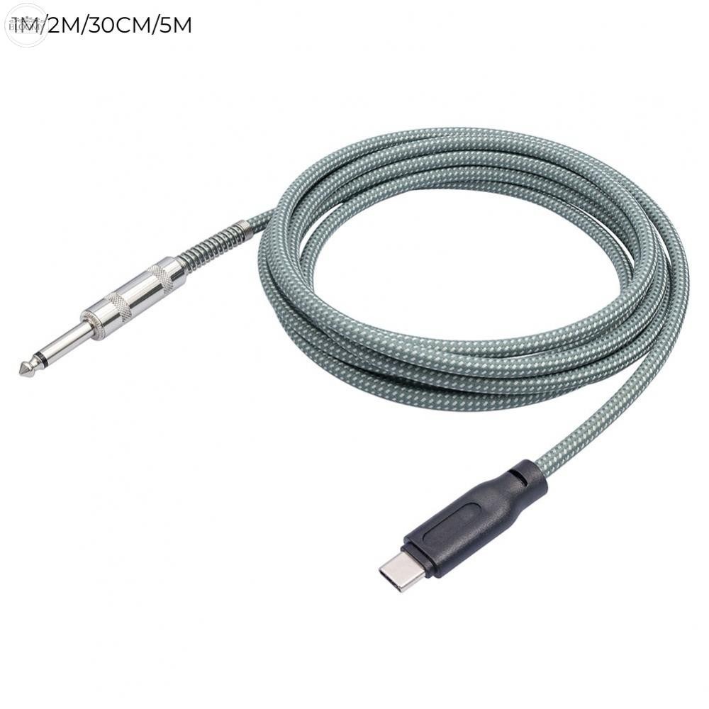 Premium Grade Type C to 6 35mm Guitar Recording Cable for Superior Sound Quality