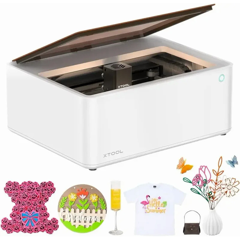 xTool M1 2-in-1 Laser Engraver, 10w Output Craft Laser Cutter with Integrated Enclosure, Compatibili