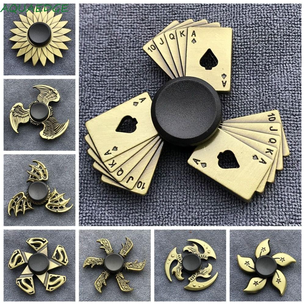 Aquaedge Fidget Spinner, ADHD ความวิตกกังวลโลหะ Finger Spinner, ปริศนาของเล่นตลกภายนอก Smooth Cool Hand Spinning ของเล่นเด็ก