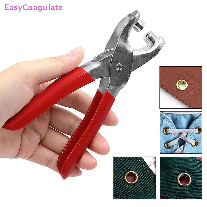 Eas ตาไก่เจาะรูคีมชุดรองเท้าหลุม Rivet คีมสําหรับ Punching Binding 4 มม.ปุ่ม 28-40pcs Ate