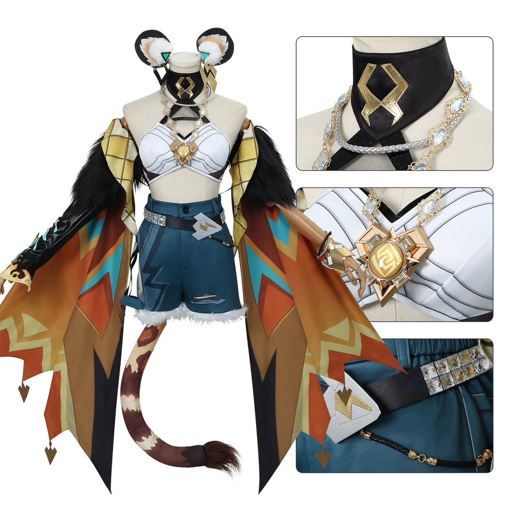 เสื้อผ้าคอสเพลย์ Xilonen จากอนิเมะ Genshin Impact เหมาะสำหรับเทศกาล HALOWEEN