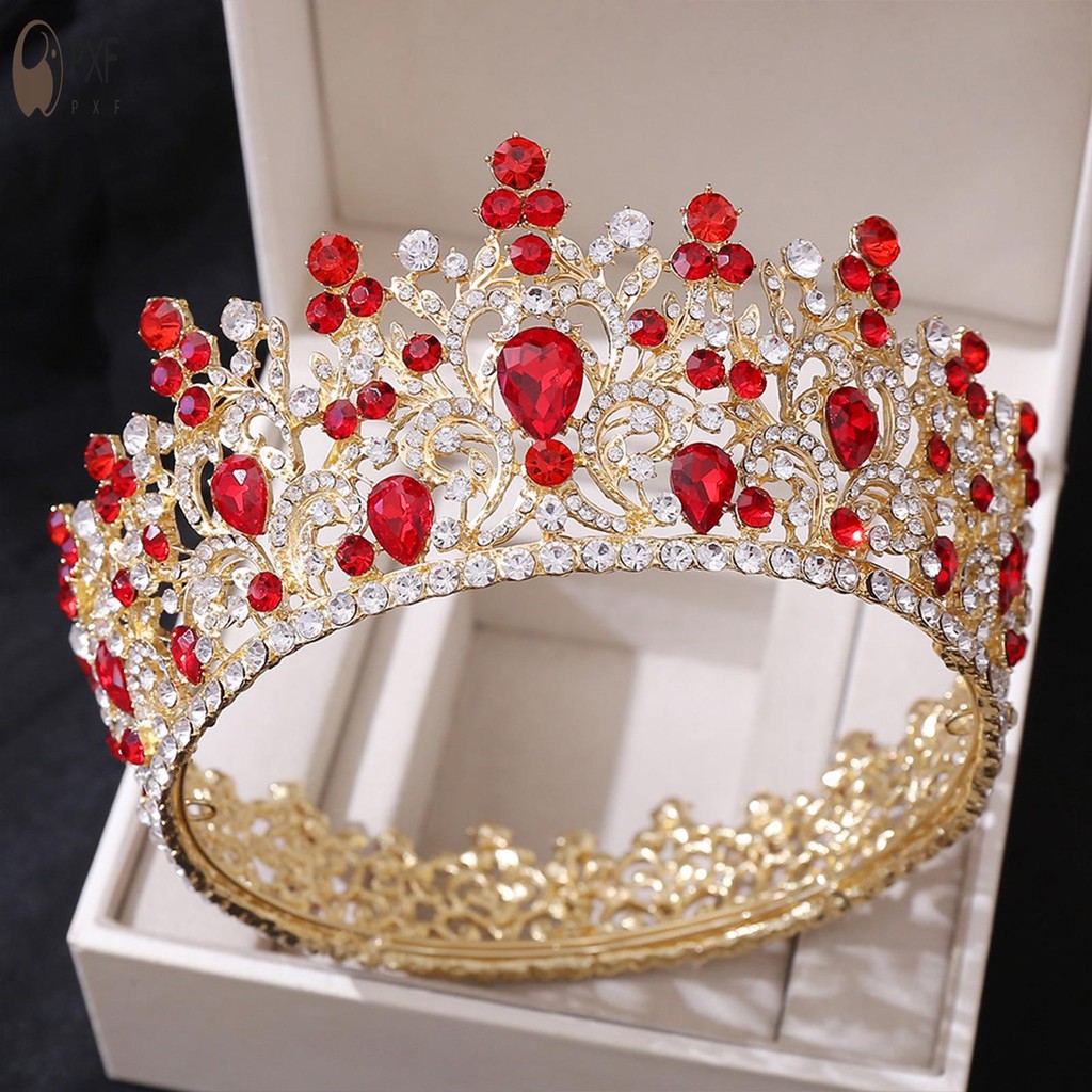 ผู้ใหญ่เจ้าหญิงคริสตัลมงกุฎ Headwear Rhinestones ฝังโลหะผสมผม Hoop - รูปที่ 7