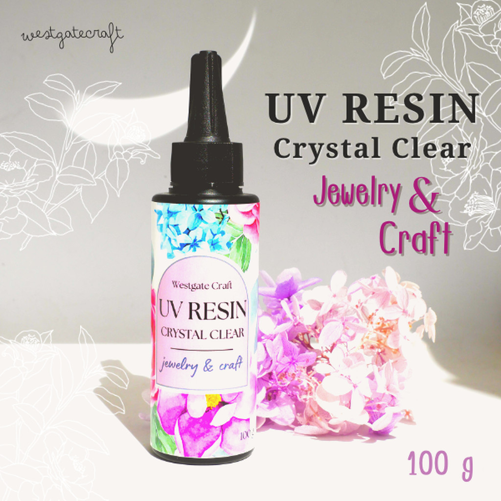 UV Resin Crystal Clear jewelry & Craft 100 กรัม ใสมาก