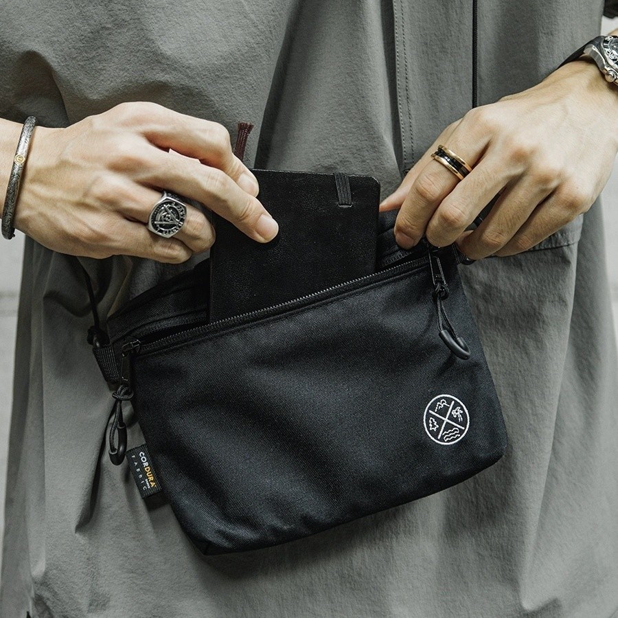 CORDURA CORDURA Ballistic ไนลอน Water-Repellent ญี่ปุ่นกระเป๋าสะพายขนาดเล็กน้ําหนักเบา Diagonal ผู้ชายผู้หญิงไหล่กระเป๋า