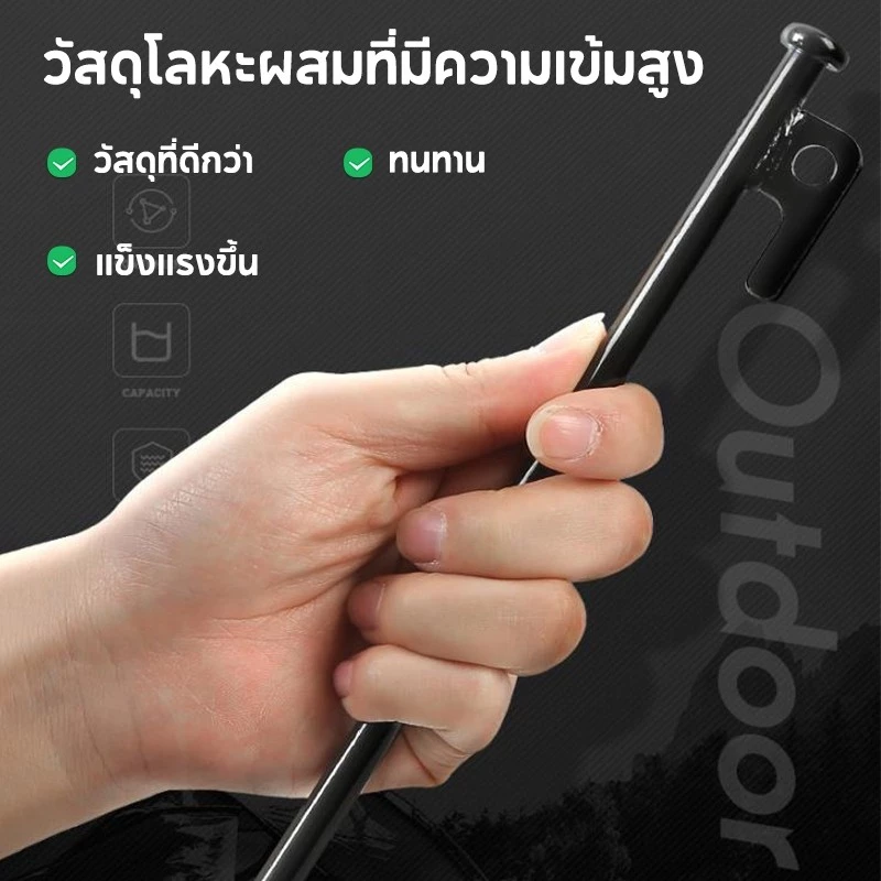 สมอบกเหล็กหล่อ สำหรับเต็นท์ 20cm 30cm thumbnail 5