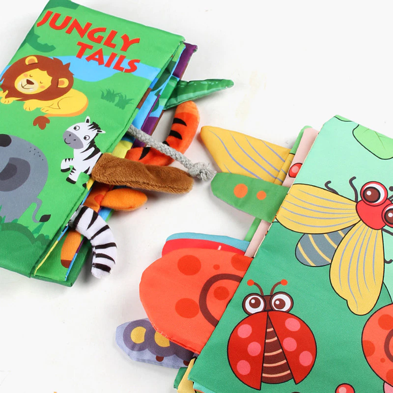 หนังสือผ้า​สำหรับเด็ก​ หนังสือผ้า3D หนังสือเด็ก นิทานผ้า เสริมสร้างพัฒนาการ หนังสือผ้าหัดจับ thumbnail 8