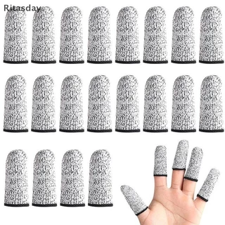 Ritasday 10 ชิ้นตัดทน Finger Cots Finger Sleeve Protectors Reusable Finger Covers ป้องกันนิ้วมือ Cots สําหรับอุปกรณ์เย็บผ้าใหม่