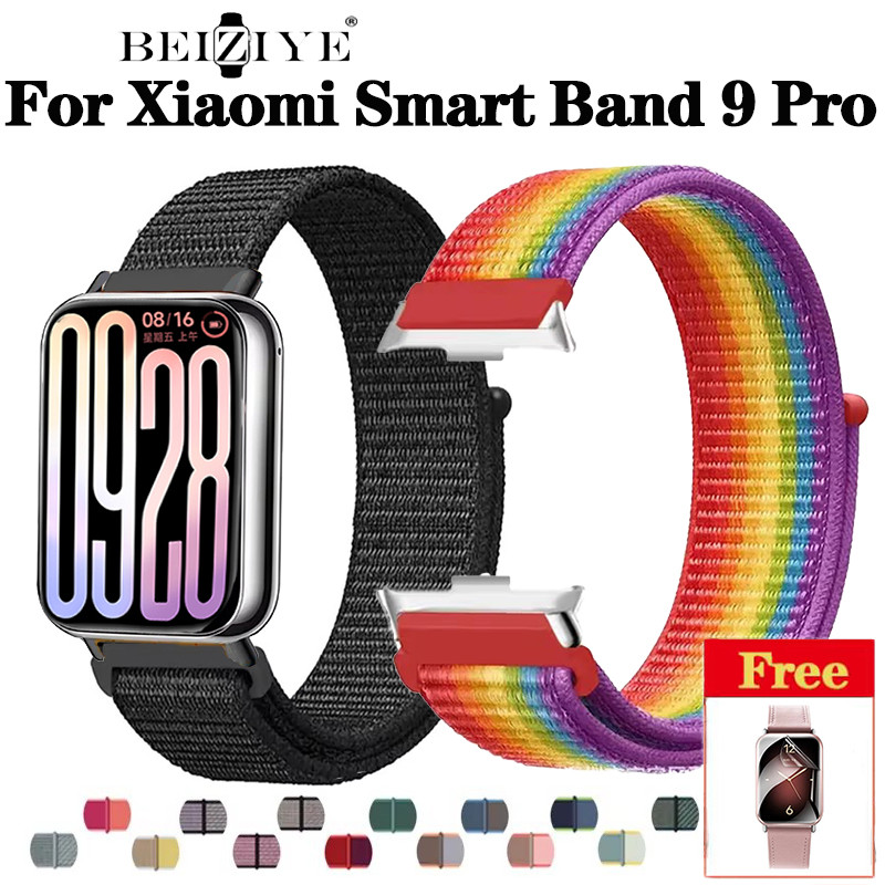 ไนลอนสายรัดสําหรับ Xiaomi Band 9 Pro Smartwatch สร้อยข้อมือกีฬา Soft Band สําหรับ Xiaomi Smart Band 9 Pro /Band 8 Pro สายนาฬิกาอุปกรณ์เสริม