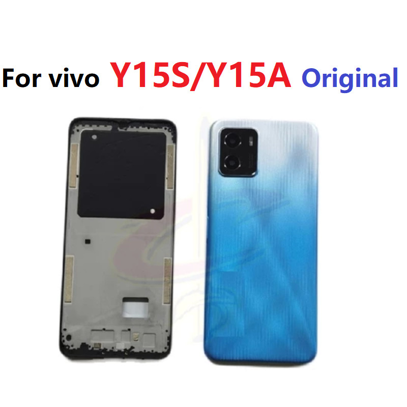 บอดี้ Body ฝาหลัง เคสกลาง กรอบหน้าจอ LCD สําหรับ vivo Y15A Y15S Y15C