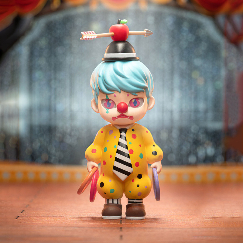 Bubble Mart KIWIWI I'm Afraid You Forgot Me Series Blind Box Clown Ghost Figure Ornament ของเล่นน่าร