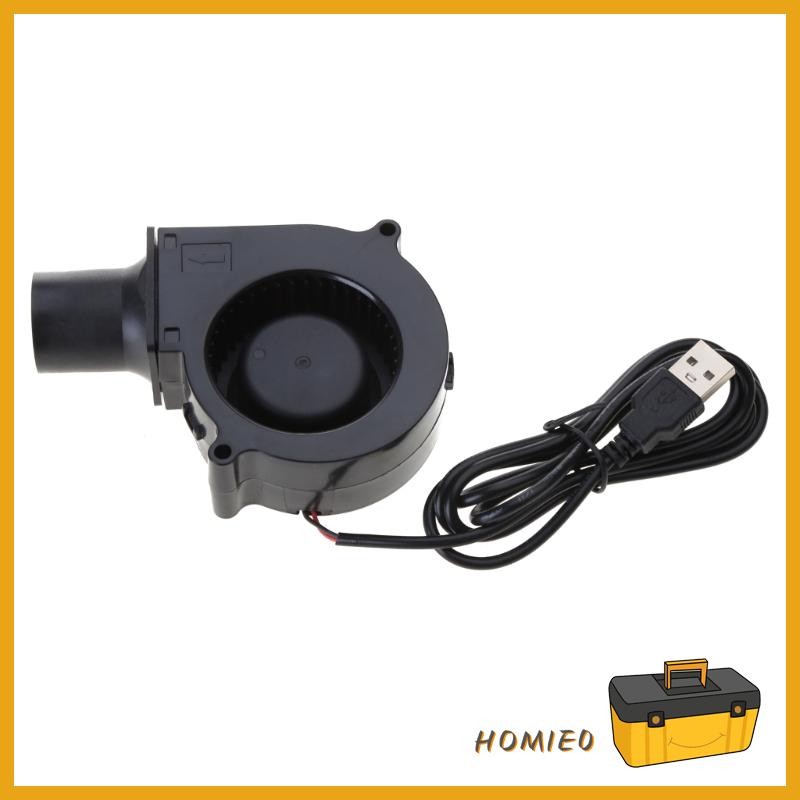 Homie 7530 7 ซม. 5V 2A เครื่องเป่าลมเทอร์โบสําหรับปิกนิกและตั้งแคมป์ - พัดลม USB ความเร็วเดียวพร้อมแบริ่งน้ํามัน