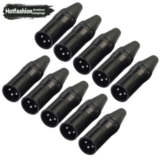 10 ชิ้น XLR 3Pin ชาย DIY สายสัญญาณเสียงตัวเชื่อมต่อไมโครโฟน …