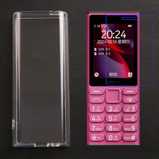 ปลอกสําหรับ Nokia 108 4G 2024 TA-1673 HMD 105 4G พร้อมนาโนป้องกันการระเบิด Screem ป้องกันฟิล์มนุ่ม (ไม่รวมโทรศัพท์)