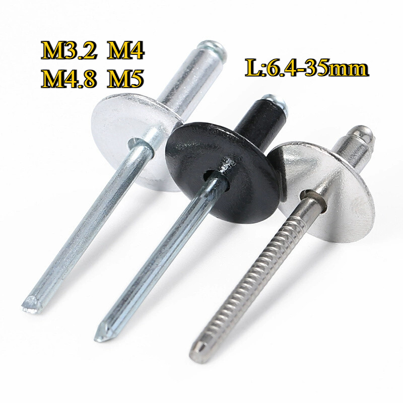 [จัดส่งด่วน] (WJX1)  M3.2 M4M4.8 M5 ตะปูยิง รีเวท ลูกยิงรีเวท หมุดย้ำ สแตนเลส 304，อลูมิเนียม / Blind Rivet Stainless Steel 304，aluminium  [xsp]