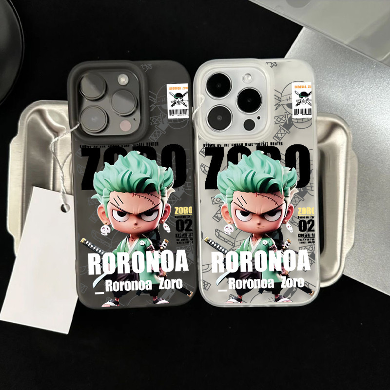 Kiddy หรูหราหลุมขนาดใหญ่ Frosted สําหรับ IPhone 7Plus 11 14 15 13 12 Pro MAX XR 7 8 Plus 16 XS MAX X วันพีซ อนิเมะ