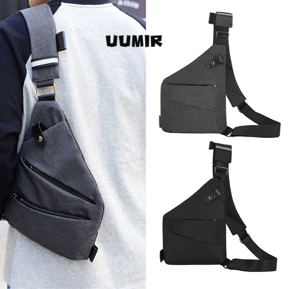 Uumir กระเป๋าสะพายไหล่จักรยานแบบพกพา Anti-theft Crossbody กันน้ํา