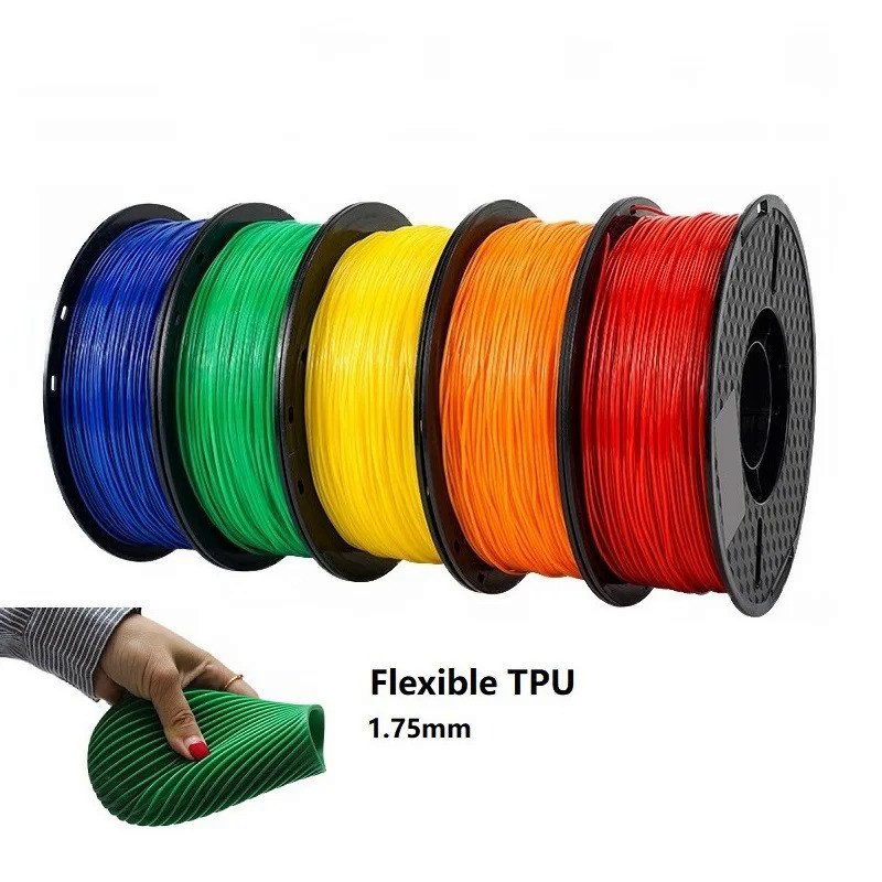 Flexible Filament TPU 1.75mm 1KG 3D Filament TPU Printing Material Transparent Filament Turquoise Fo