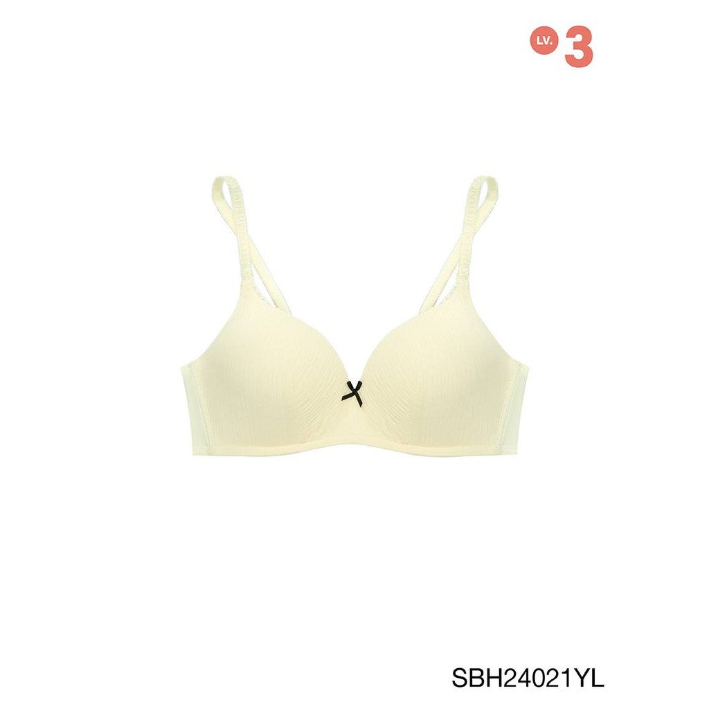 Sabina Soft Doomm Level 3 เสื้อชั้นใน ไร้โครง รหัส SBH24021YL - สีเหลืองอ่อน